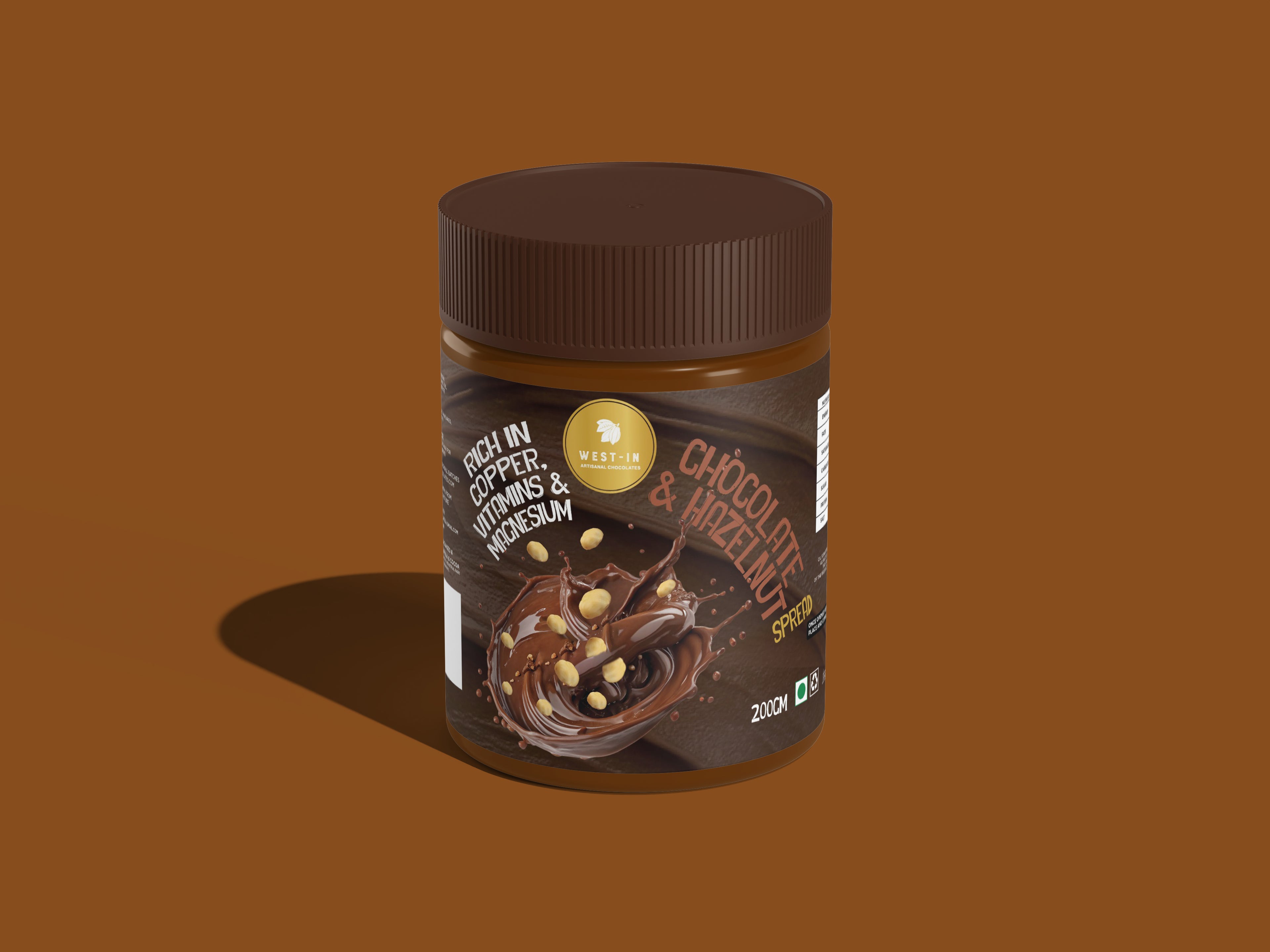 Vegan Chocolate Spread – Chocolate & Hazelnut- 200G