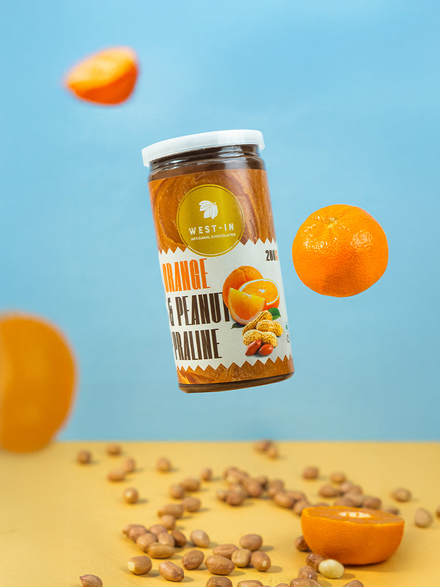 Vegan Praline – Orange & Peanut- 200G