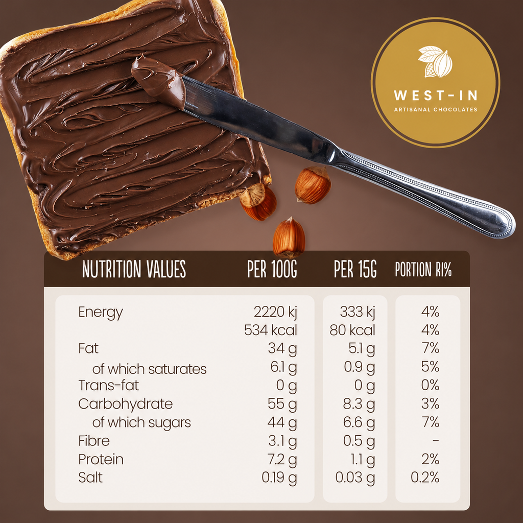 Vegan Chocolate Hazelnut Spread 200g | Palm Oil Free | West-In