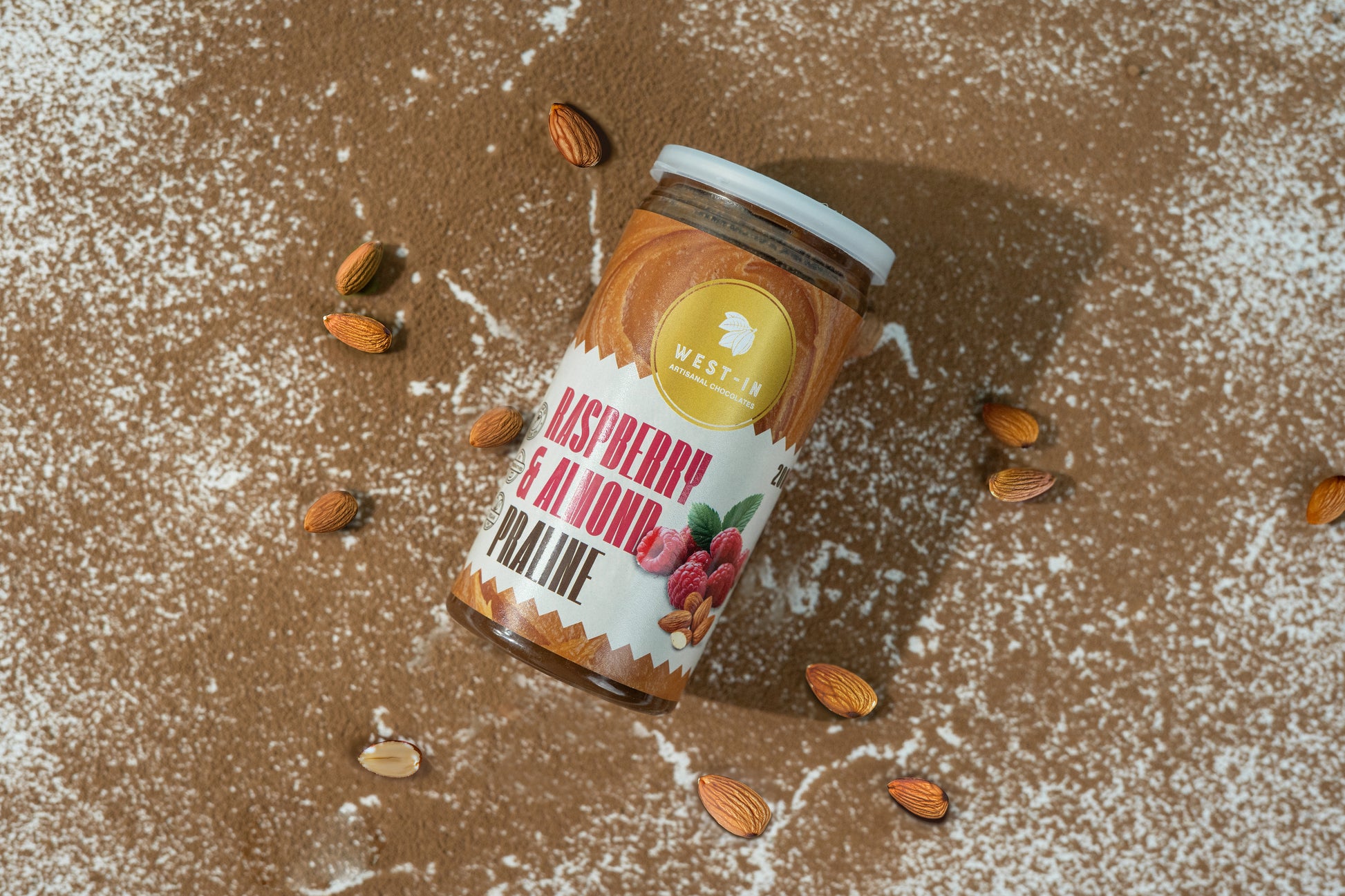 Vegan Praline – Raspberry & Almond- 200G