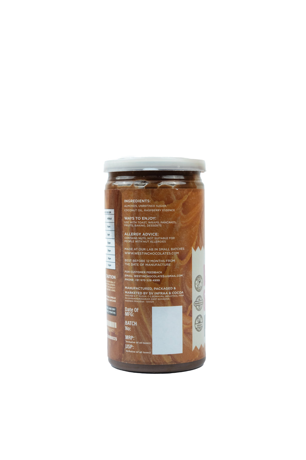 Vegan Praline – Raspberry & Almond- 200G