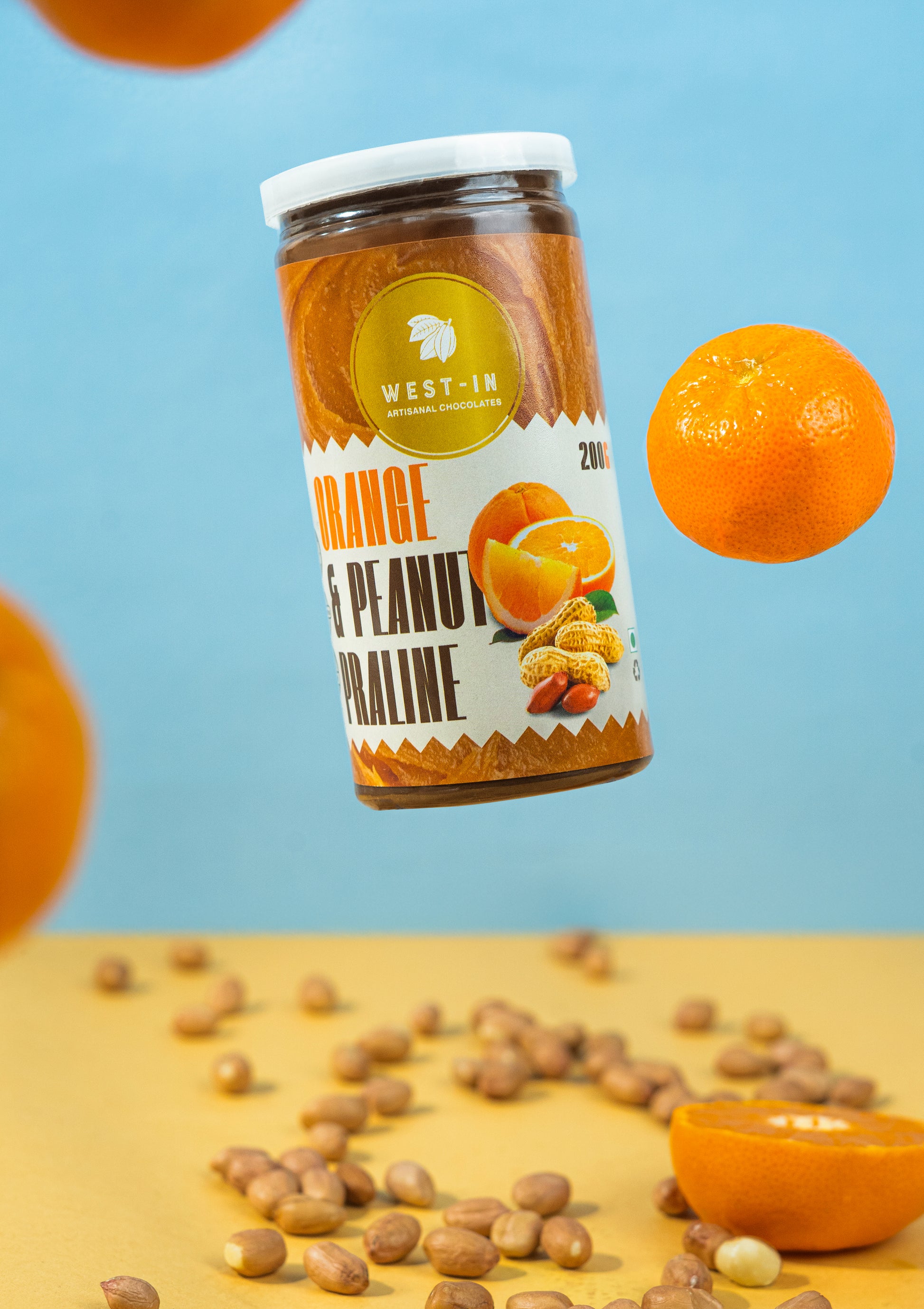 Vegan Praline – Orange & Peanut- 200G