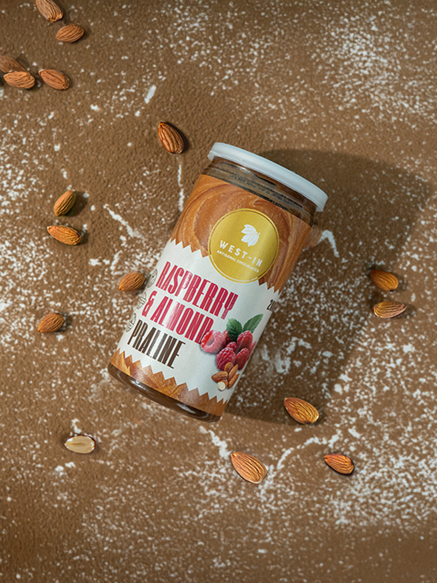 Vegan Praline – Raspberry & Almond- 200G