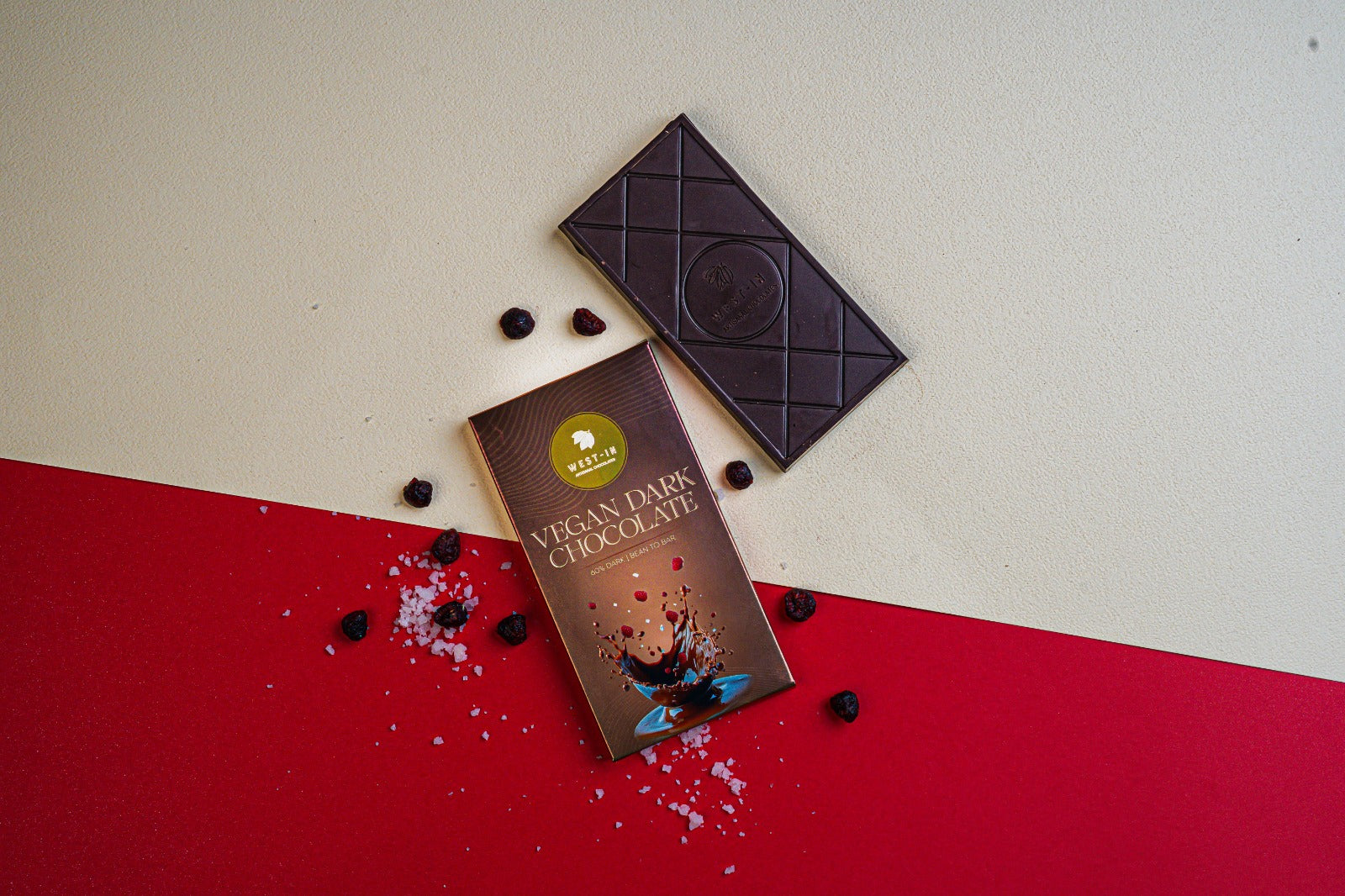 Vegan Dark Chocolate – Maldon Sea Salt & Raspberries - 90G