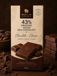 43% Organic Vegan Milk Chocolate & Classic - 90G
