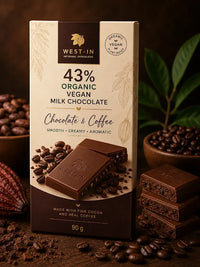 43% Organic Vegan Milk Chocolate & Coffee - 90G